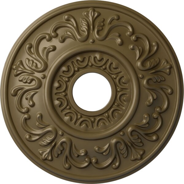 Ekena Millwork Valletta Ceiling Medallion (Fits Canopies up to 3 1/2"), 18"OD x 3 1/2"ID x 1"P, Mississippi Mud CM18VLMMF - main